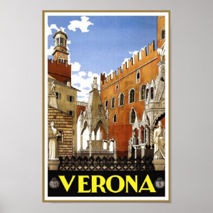 Poster Vérone Italie Vintage voyage