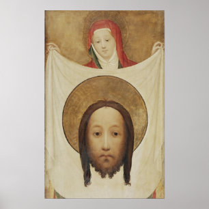 Poster Veronica de saint avec le Sudarium, c.1420