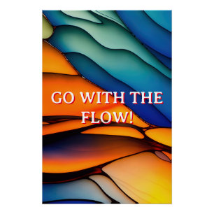 Poster Verre arc-en-ciel coloré