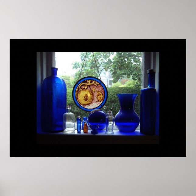 Poster Verre bleu (Devant)