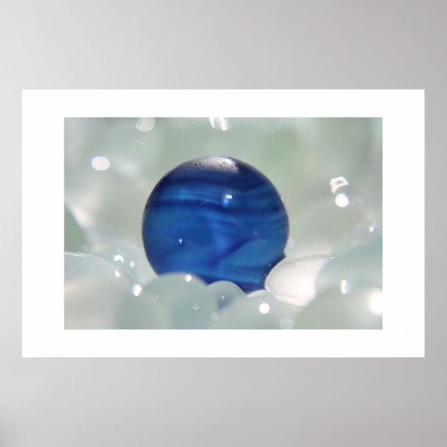 Poster Verre bleu multi-mer (Devant)