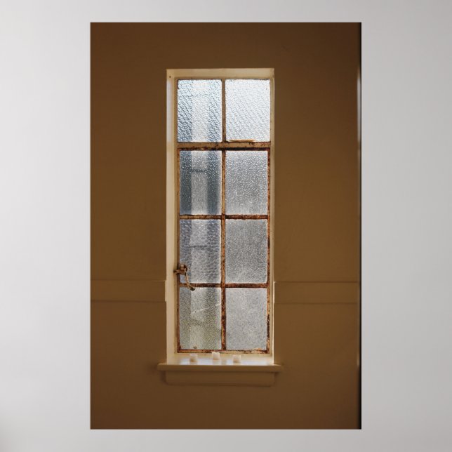 POSTER VERRE CLAIR FERMÉ FENÊTRE 8 PANNEAUX (Devant)