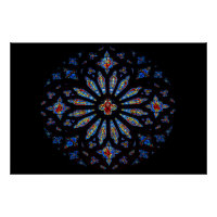 Verre coloré de l'église