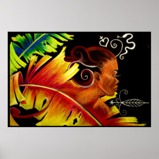 Poster Verre flamme V