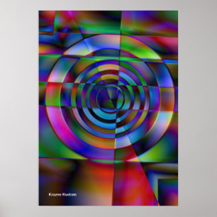 Poster Verre fracturé