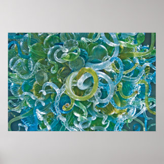 Poster Verre turquoise