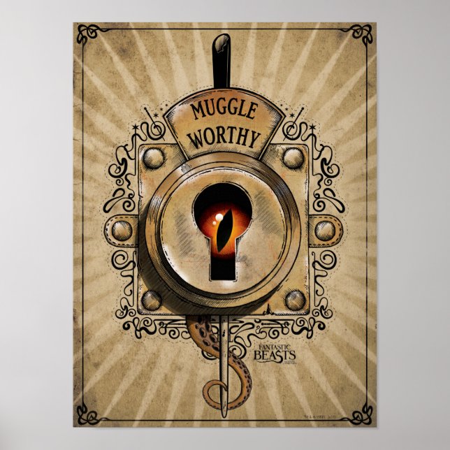 Poster Verrouillage MUGGLE WORTHY™ (Devant)