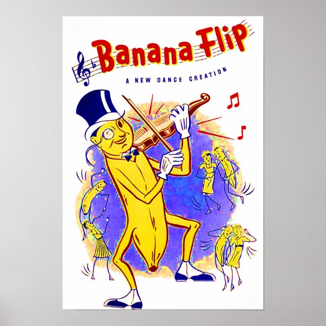 Poster vers 1950 Banana Partition flip (Devant)