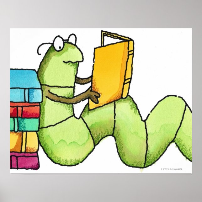 Poster Vers de livre (Devant)
