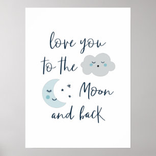 Poster Vers la lune