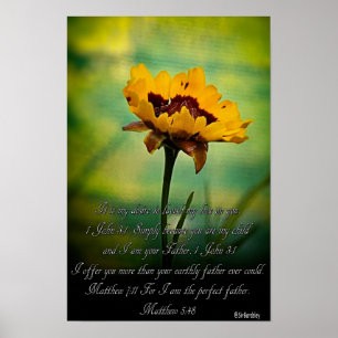 Poster Verse de la Bible 8x10