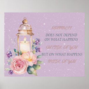 Poster Verse Inspirationnel à la bougie