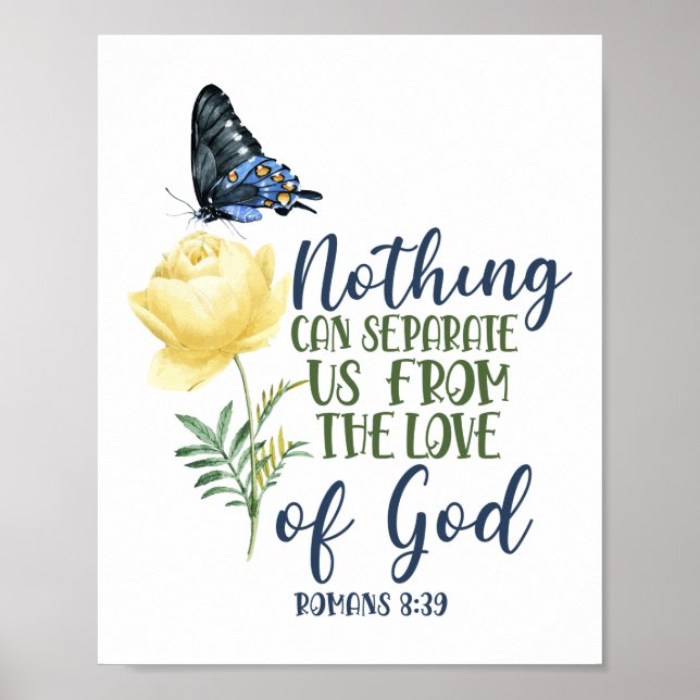 Poster Verset Bible Rien Ne Peut Nous Séparer De L'Amour (Devant)