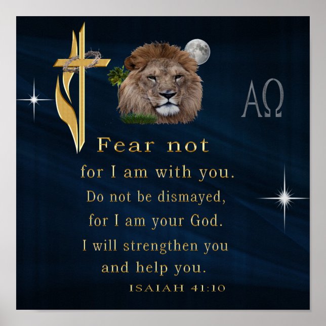 Poster Verset biblique (Devant)