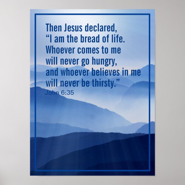 Poster Verset biblique de motivation chrétienne personnal (Devant)