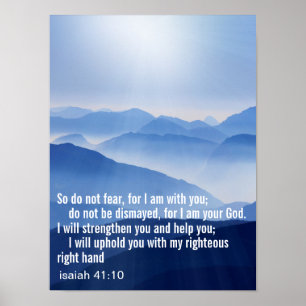 Poster Verset biblique personnalisé d'inspiration