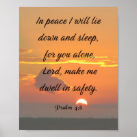 Verset biblique, Psaume 4:8