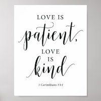 Versets bibliques - l'amour est le patient l'amour