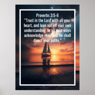 Poster Versets bibliques personnalisés et mots personnali