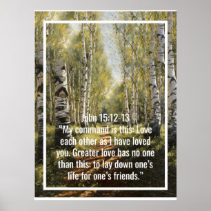 Poster Versets bibliques personnalisés et mots personnali
