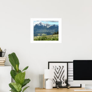 Poster Versets de Desiderata Montagnes et Prairie Photogr