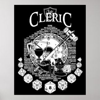 Poster Version blanche de la classe RPG