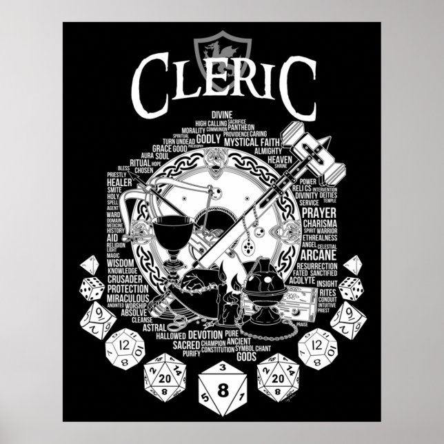 Poster Version blanche de la classe RPG (Devant)
