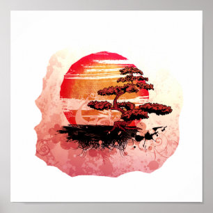 Poster Version vintage de rouge de cool de graphique de