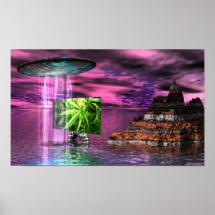 Poster vert Alien