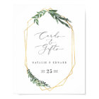 Vert aquarelle géométrique or