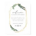 Vert aquarelle géométrique or