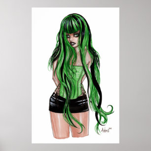 Poster Vert avec envie