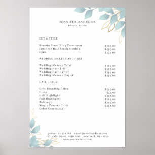 Poster vert blanc moderne