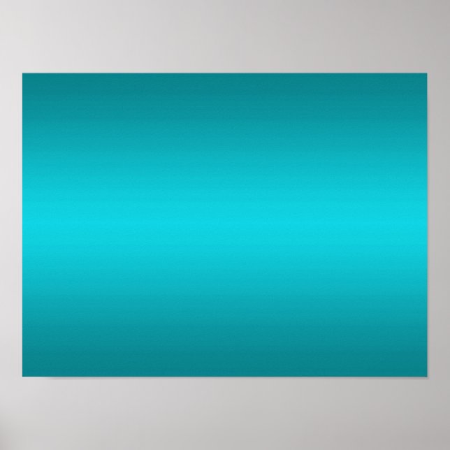 Poster Vert bleu d'Aqua foncé et clair - Turquoise (Devant)
