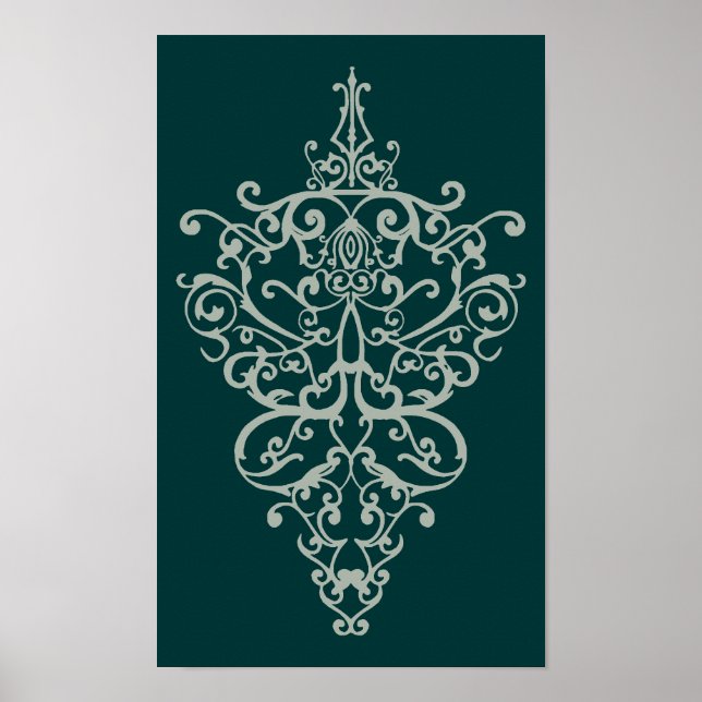 Poster vert de fibres (Devant)