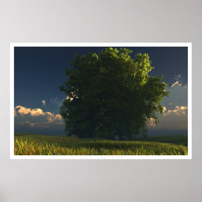 Poster Vert et Or (Devant)