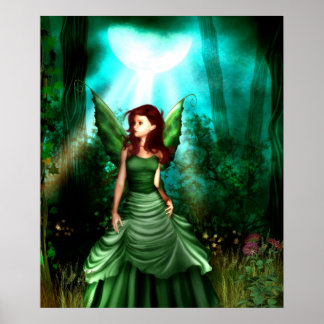 Poster vert Fairy Glen Imprimer