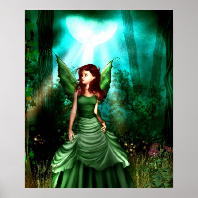 Poster vert Fairy Glen Imprimer (Devant)