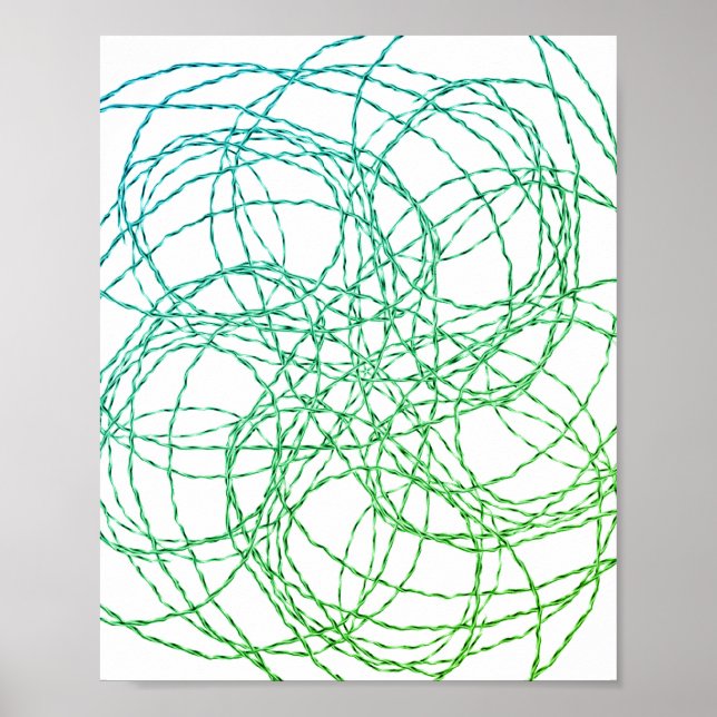 Poster Vert filaire (Devant)