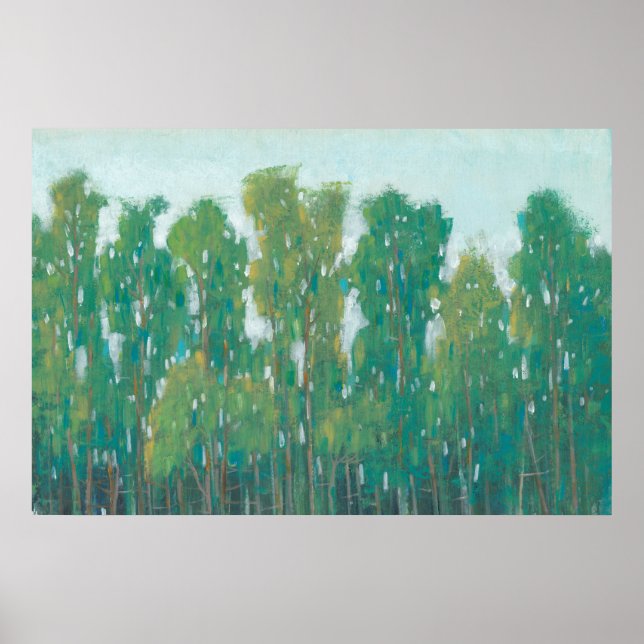 Poster Vert forestier II (Devant)