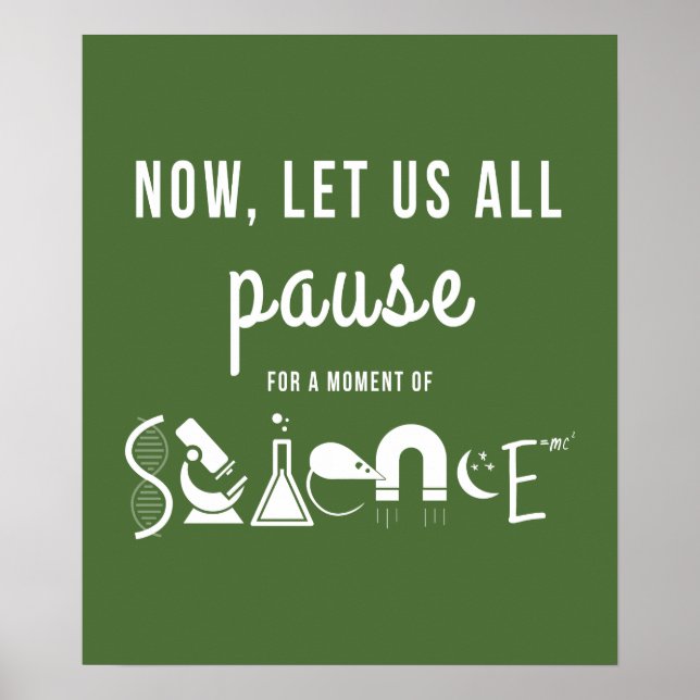 Poster vert Moment of Science (Devant)