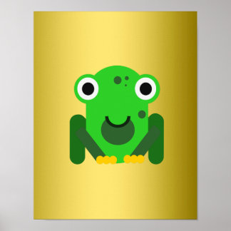 Poster Vert personnalisé M. Frog