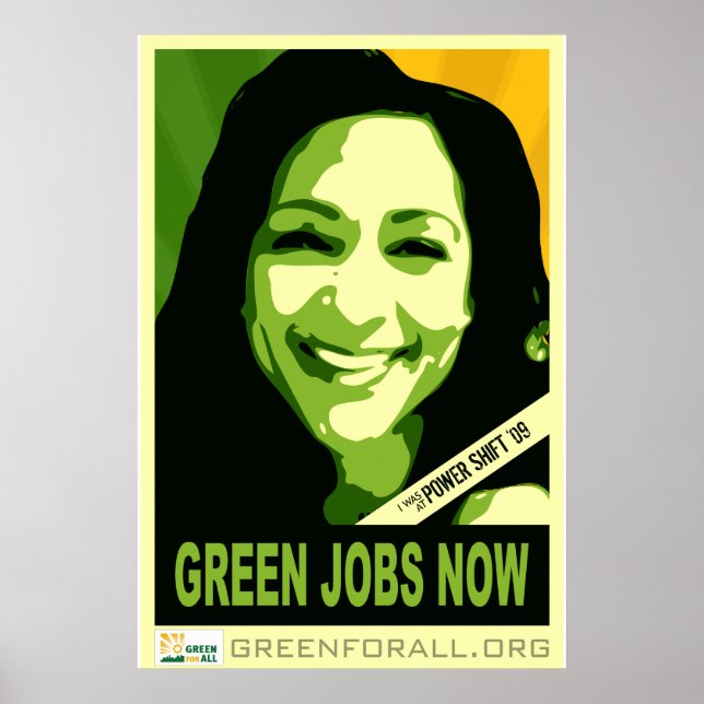 Poster vert pour tous (Devant)