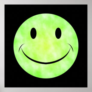 Poster vert Tie Dye Face