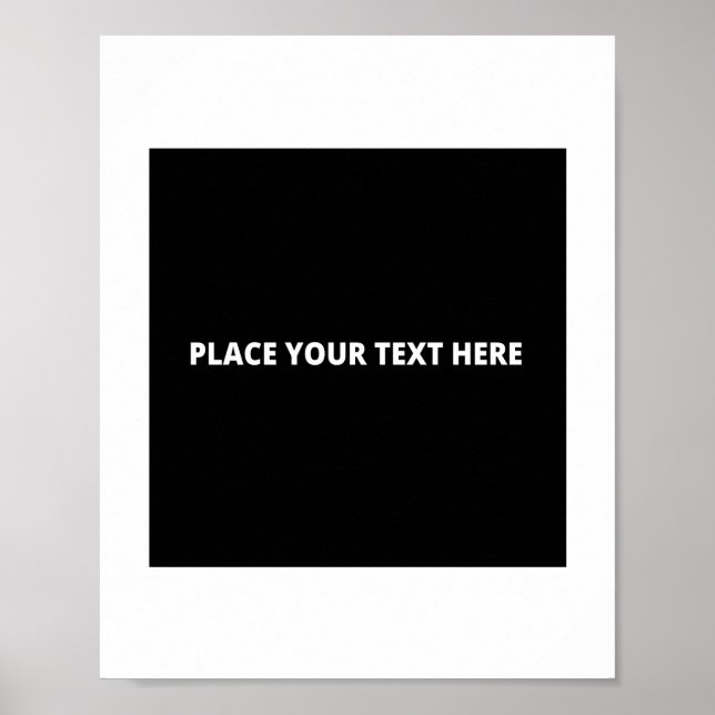 Poster vertical 8 x 10 modèle (Devant)