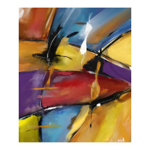 Poster vertical extra grand modèle "Abstract 1509"