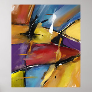 Poster vertical extra grand modèle "Abstract 1509"