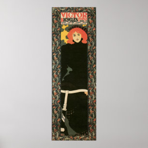 Poster Verticale vintage 12" de nouveau d'art x 36"