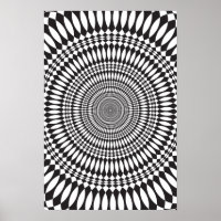 Poster: Vertigo: Black & White Abstract