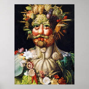 Poster Vertumnus (Portrait de Rudolf II) par Arcimboldo